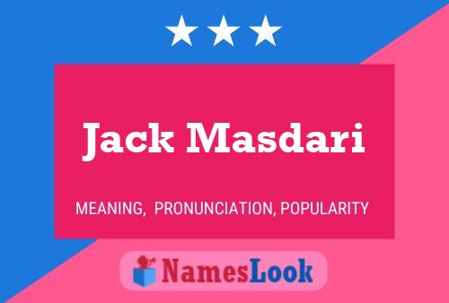 Jack Masdari 名字海报