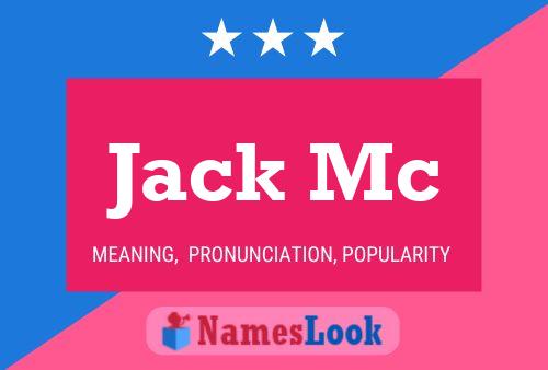 Jack Mc 名字海报