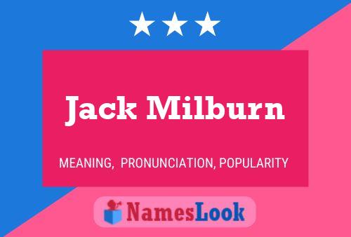 Jack Milburn 名字海报