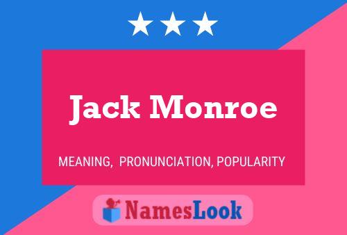 Jack Monroe 名字海报