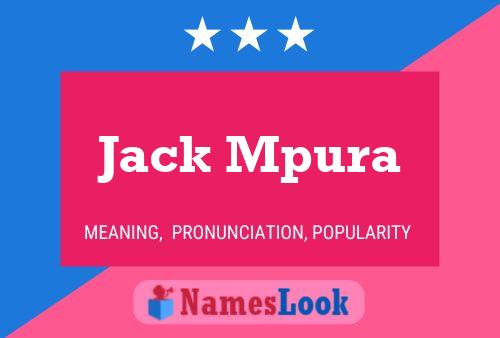 Jack Mpura 名字海报