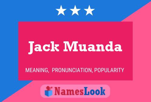 Jack Muanda 名字海报