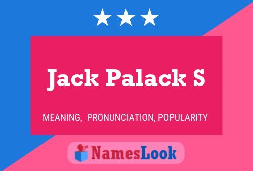 Jack Palack S 名字海报