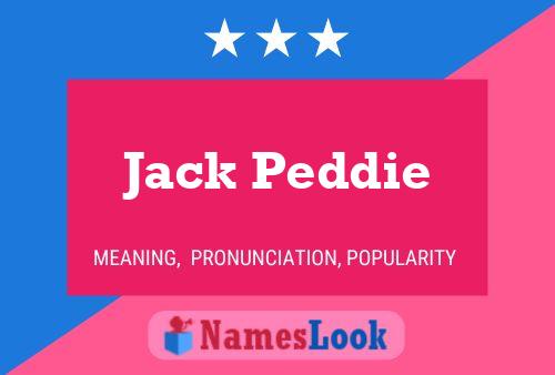 Jack Peddie 名字海报