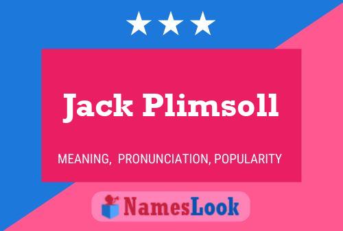 Jack Plimsoll 名字海报