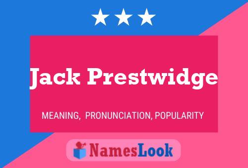 Jack Prestwidge 名字海报