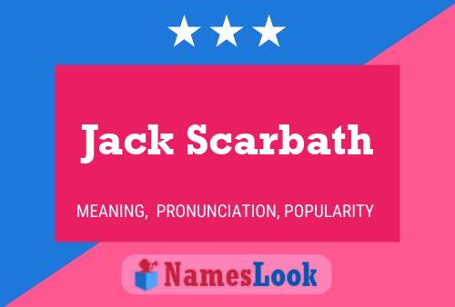 Jack Scarbath 名字海报