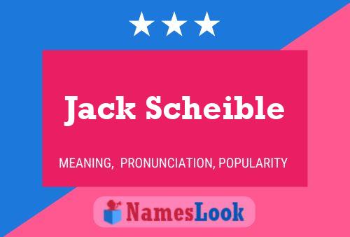 Jack Scheible 名字海报