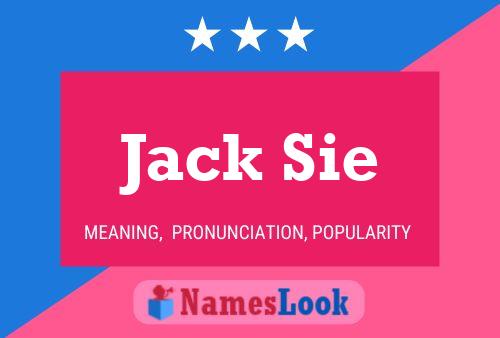 Jack Sie 名字海报