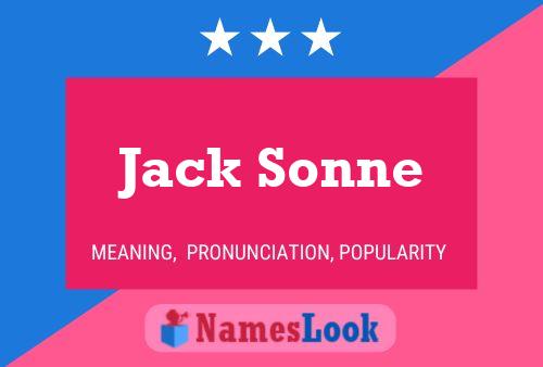 Jack Sonne 名字海报