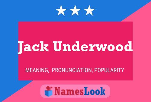 Jack Underwood 名字海报