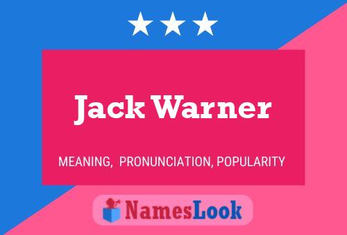 Jack Warner 名字海报