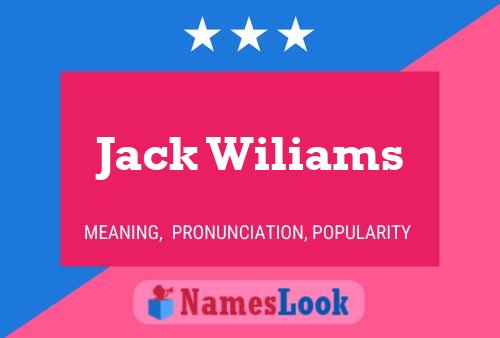 Jack Wiliams 名字海报