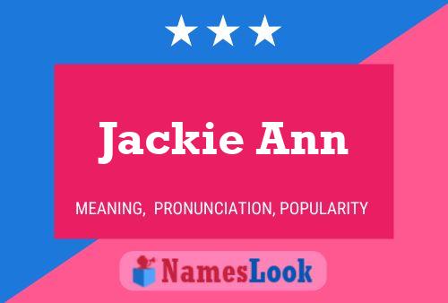 Jackie Ann 名字海报