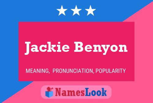 Jackie Benyon 名字海报