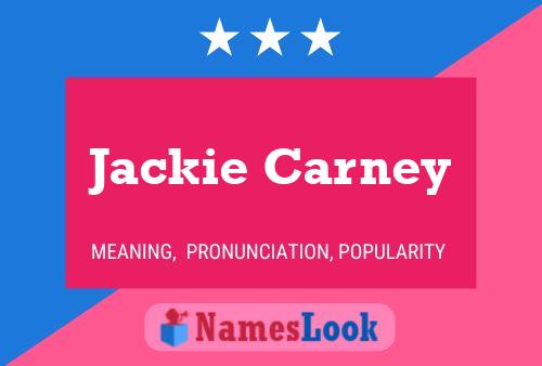 Jackie Carney 名字海报