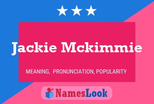 Jackie Mckimmie 名字海报