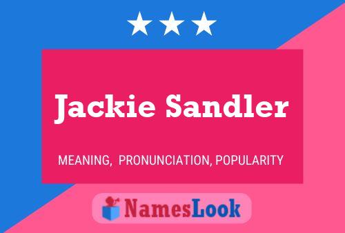 Jackie Sandler 名字海报