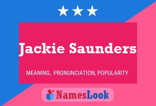 Jackie Saunders 名字海报