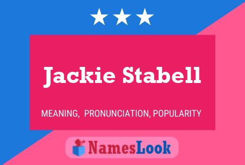 Jackie Stabell 名字海报