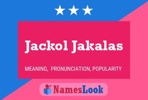 Jackol Jakalas 名字海报