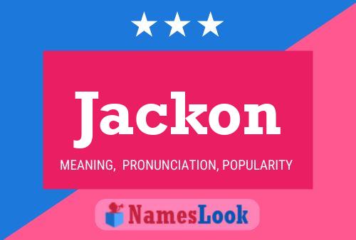 Jackon 名字海报