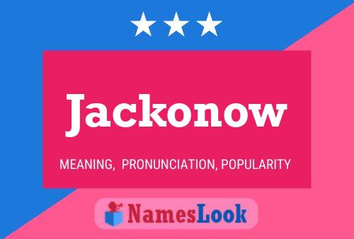 Jackonow 名字海报