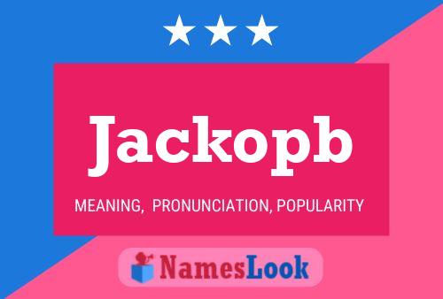 Jackopb 名字海报