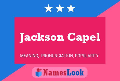 Jackson Capel 名字海报