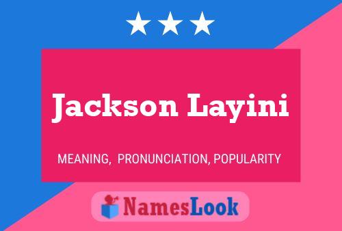 Jackson Layini 名字海报