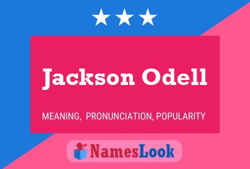 Jackson Odell 名字海报