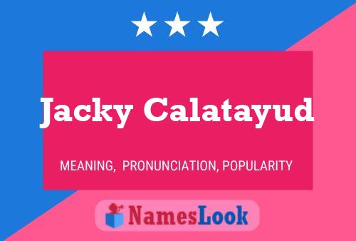 Jacky Calatayud 名字海报