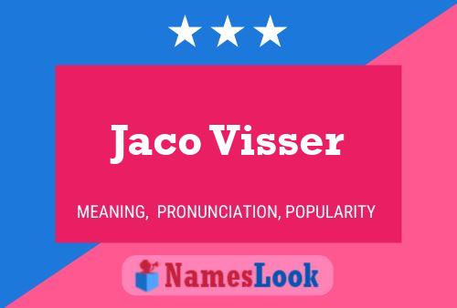 Jaco Visser 名字海报