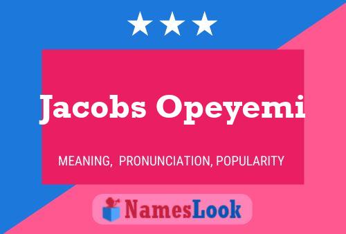 Jacobs Opeyemi 名字海报