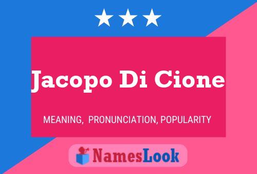 Jacopo Di Cione 名字海报