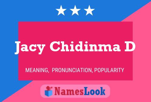 Jacy Chidinma D 名字海报