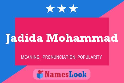 Jadida Mohammad 名字海报