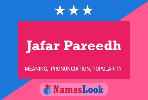 Jafar Pareedh 名字海报