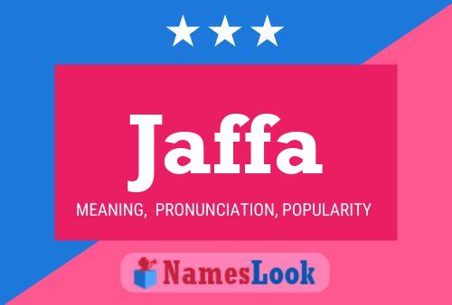 Jaffa 名字海报