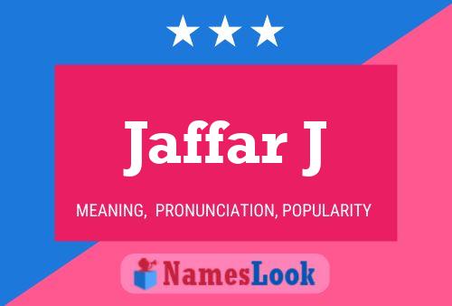 Jaffar J 名字海报