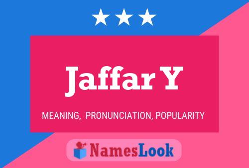 Jaffar Y 名字海报