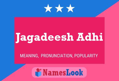 Jagadeesh Adhi 名字海报