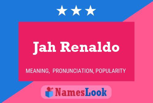 Jah Renaldo 名字海报