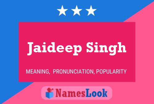 Jaideep Singh 名字海报