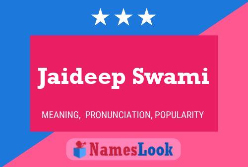 Jaideep Swami 名字海报