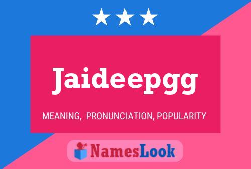 Jaideepgg 名字海报