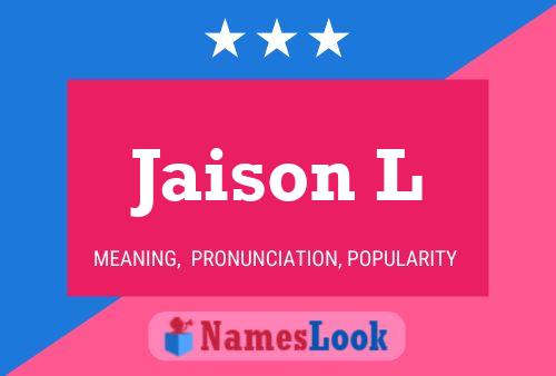 Jaison L 名字海报