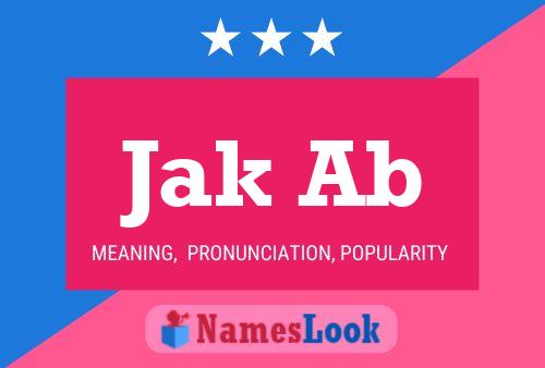 Jak Ab 名字海报