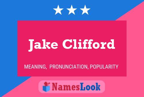 Jake Clifford 名字海报