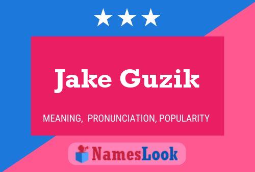 Jake Guzik 名字海报